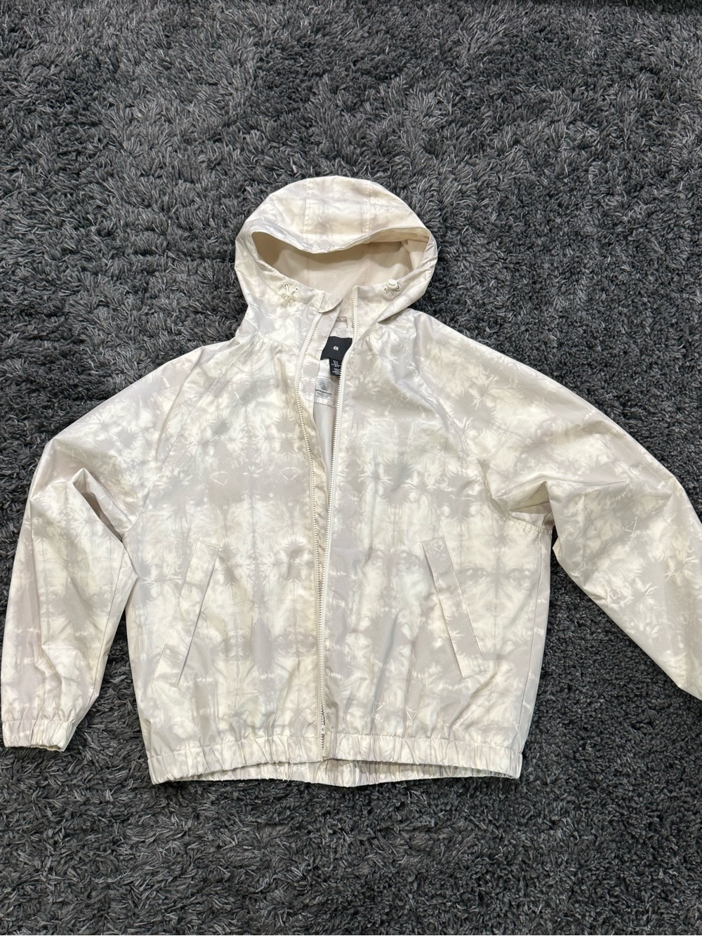 H&M Cream Hooded windproof Raincoat